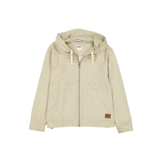 New Era Branded Forge Hooded Work Abbey Stone Jacket - New Era Cap