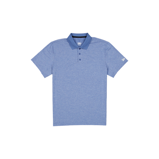 New Era Branded Golf Heather Indigo Blue Polo - New Era Cap