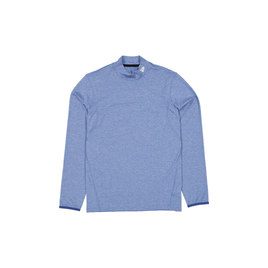 New Era Branded Golf Heather Indigo Blue Long-Sleeve Shirt - New Era Cap
