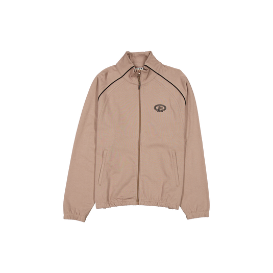 New Era Branded Shoreline Taupe Gray Full-Zip Track Jacket - New Era Cap