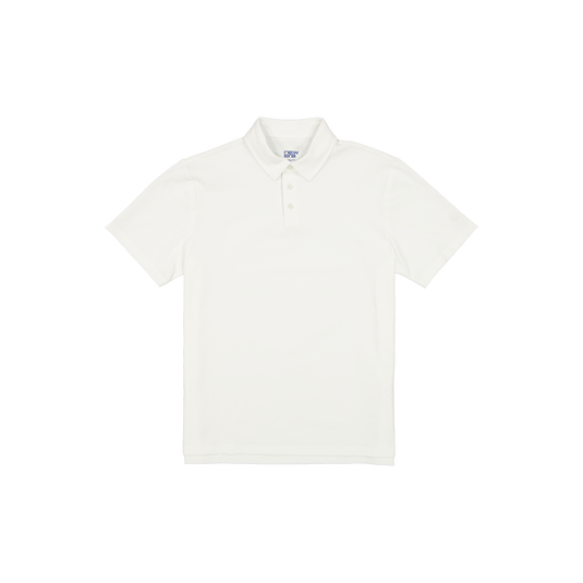 New Era Branded Golf Optic White Polo - New Era Cap