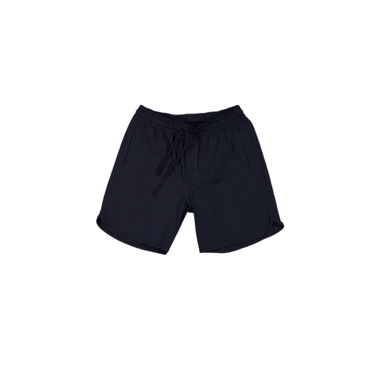 New Era Branded Seersucker Momentum Navy Shorts - New Era Cap