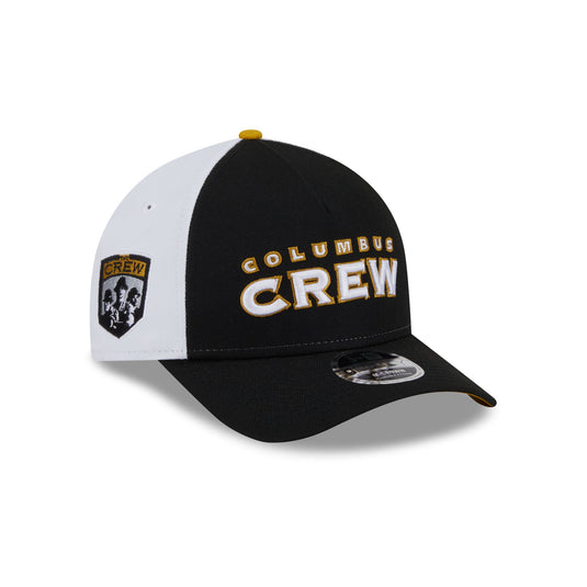 Columbus Crew 2025 Jersey Hook Black 9FORTY M-Crown A-Frame Snapback Hat - New Era Cap