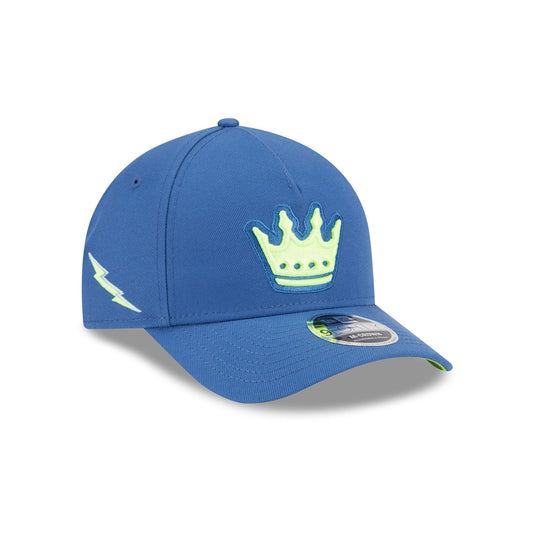 Charlotte FC 2025 Jersey Hook Blue 9FORTY M-Crown A-Frame Snapback Hat - New Era Cap