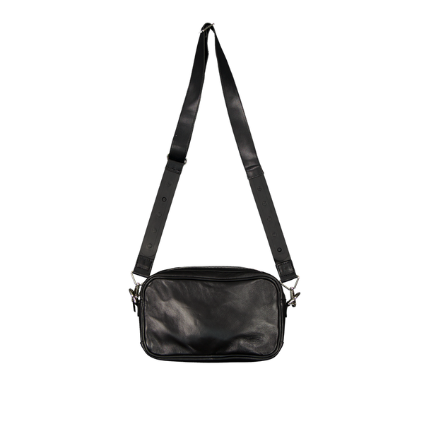 タグ付 未使用Y's NEW ERA messenger bag BLACK Y's Yohji Yamamoto Printed Big Logo Shoulder Bag Japanese