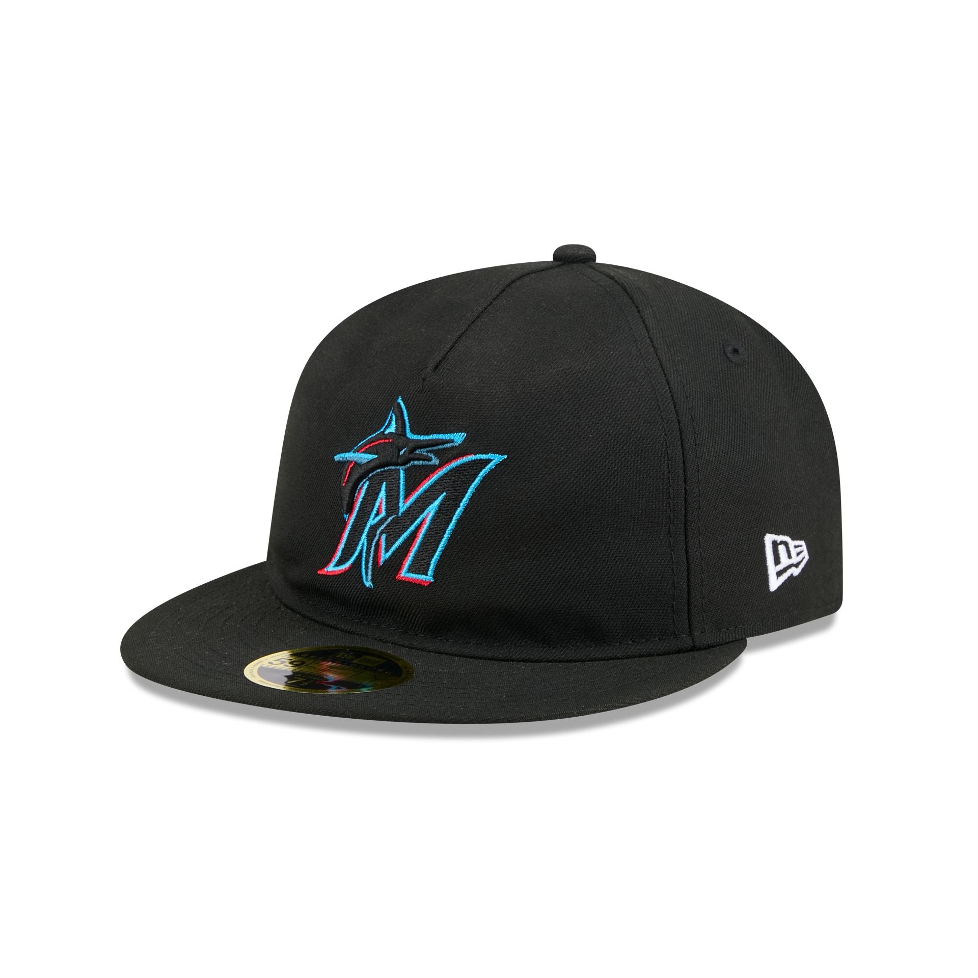 Miami Marlins Easy Retro Crown 59FIFTY A-Frame Fitted Hat