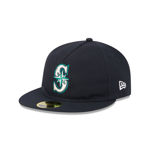 Seattle Mariners Easy Retro Crown 59FIFTY A-Frame Fitted Hat - New Era Cap