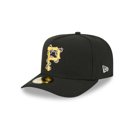 Pittsburgh Pirates Barbed Wire 59FIFTY A-Frame Fitted Hat - New Era Cap