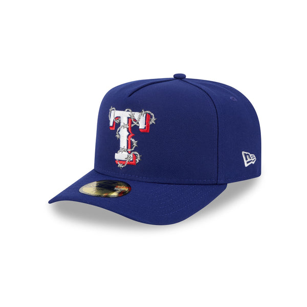 Texas Rangers Barbed Wire 59FIFTY A-Frame Fitted Hat – New Era Cap