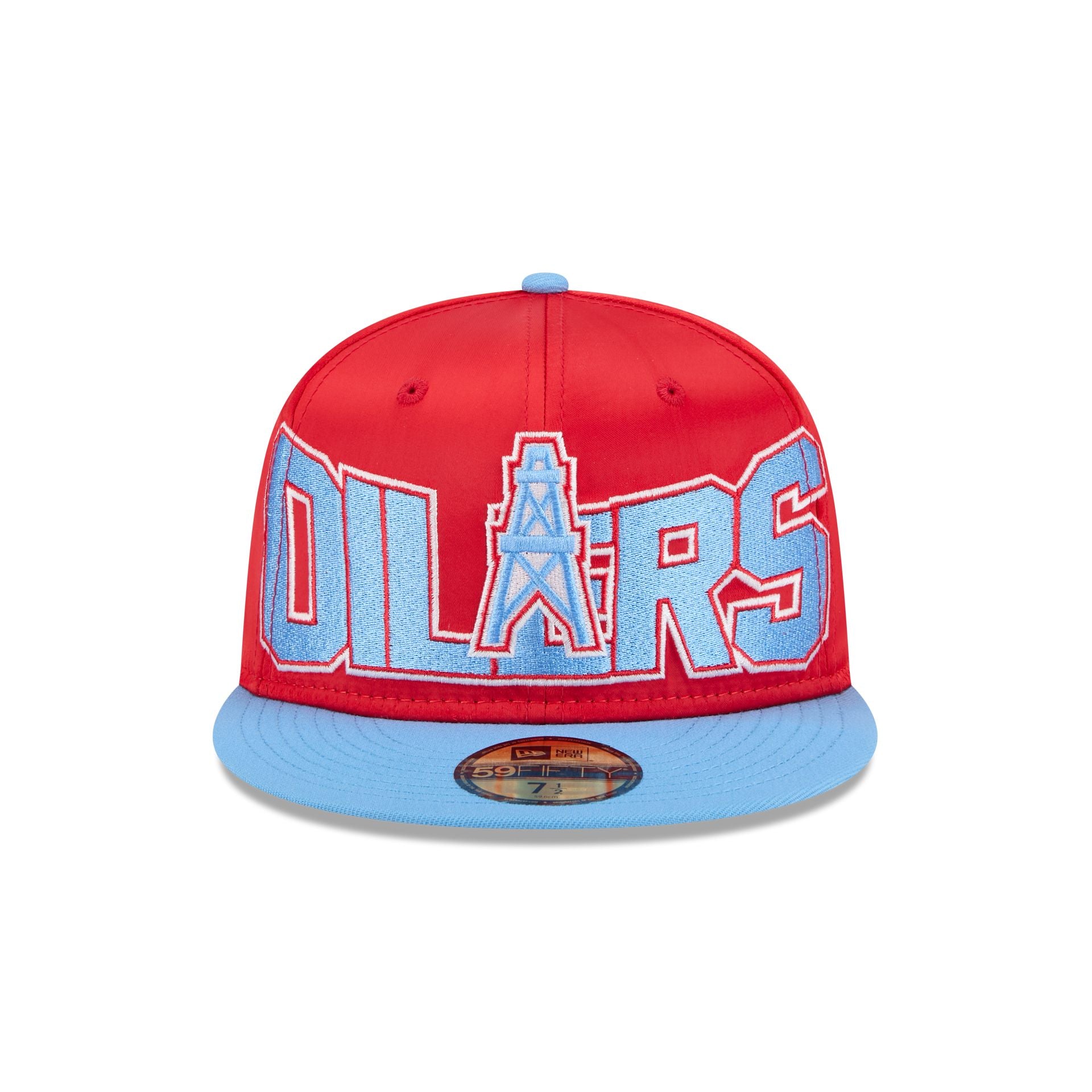 Oilers Bold Satin 59FIFTY Fitted Hat