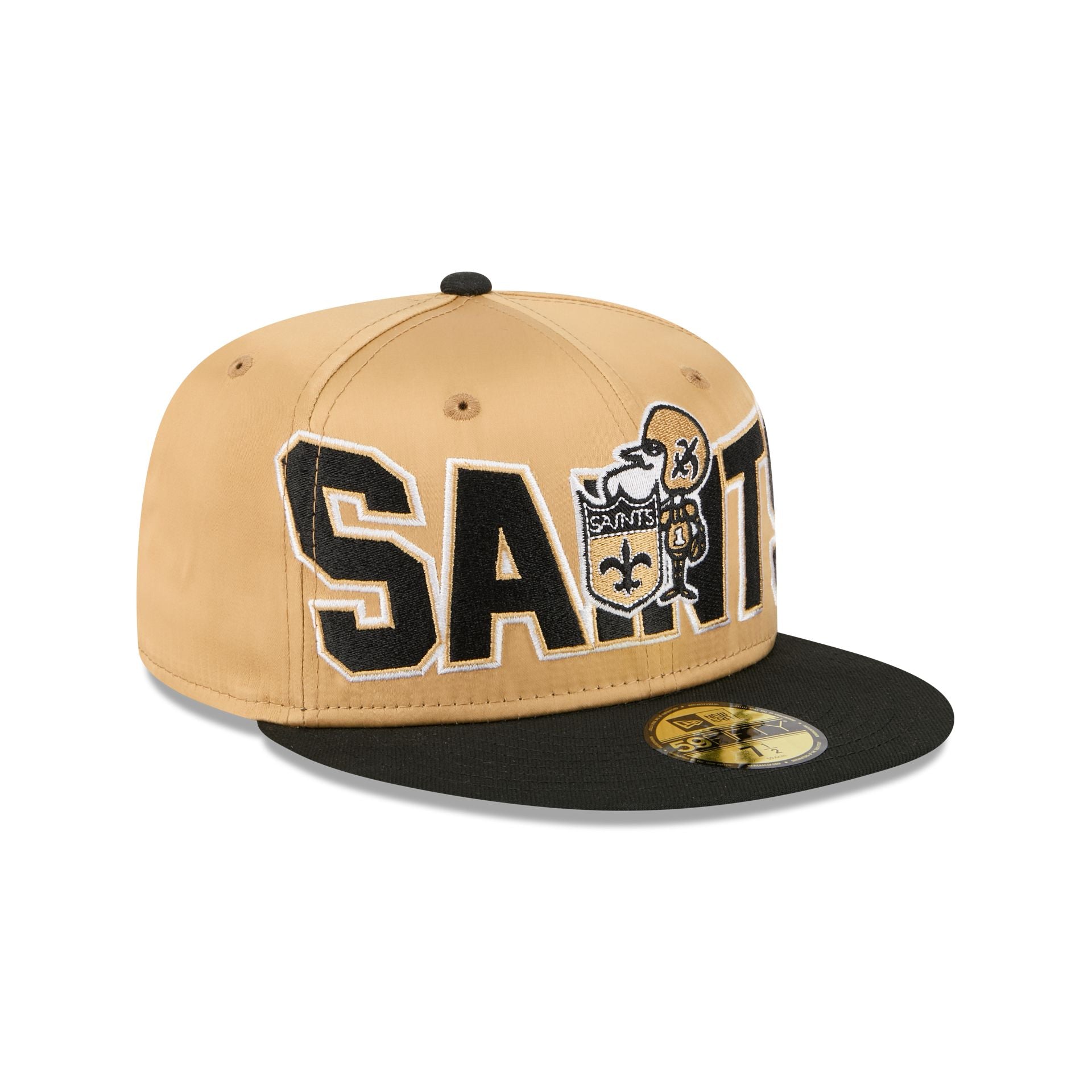 New Orleans Saints Bold Satin 59FIFTY Fitted Hat