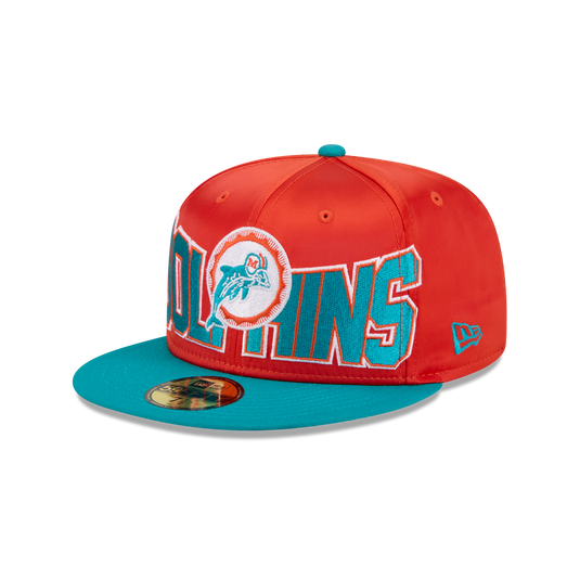 Miami Dolphins Bold Satin 59FIFTY Fitted Hat - New Era Cap