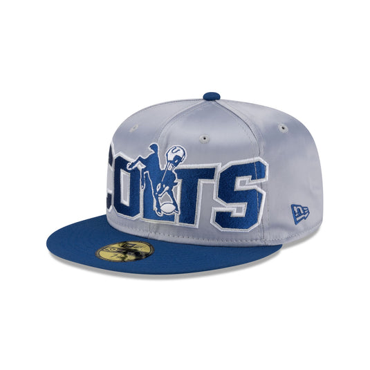 Indianapolis Colts Bold Satin 59FIFTY Fitted Hat - New Era Cap