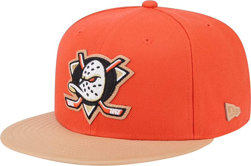 Anaheim Ducks Leather Visor 59FIFTY Fitted Hat