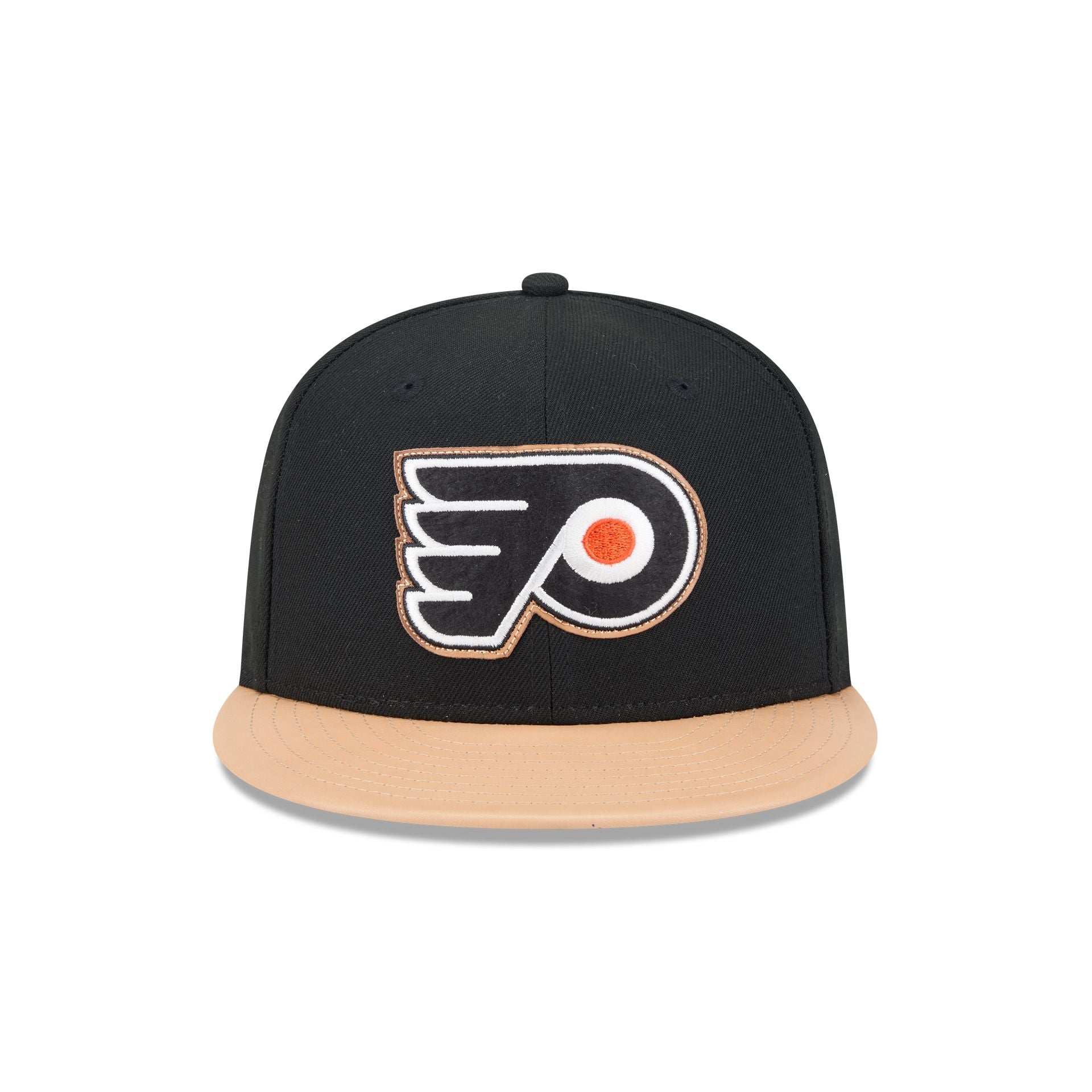 Philadelphia Flyers Leather Visor 59FIFTY Fitted Hat