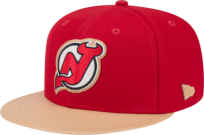 New Jersey Devils Leather Visor 59FIFTY Fitted Hat