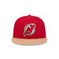 New Jersey Devils Leather Visor 59FIFTY Fitted Hat