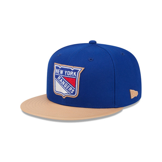New York Rangers Leather Visor 59FIFTY Fitted Hat - New Era Cap