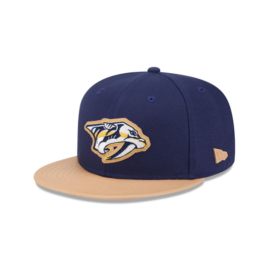 Nashville Predators Leather Visor 59FIFTY Fitted Hat - New Era Cap