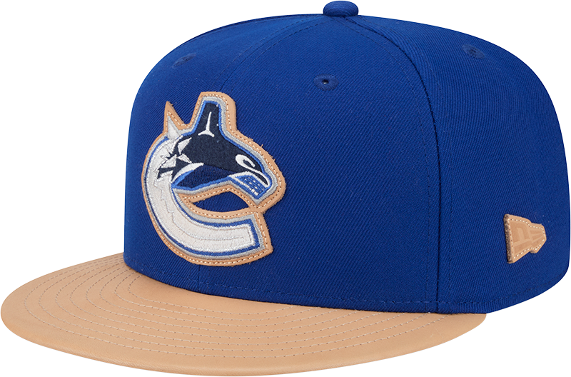Vancouver Canucks Leather Visor 59FIFTY Fitted Hat