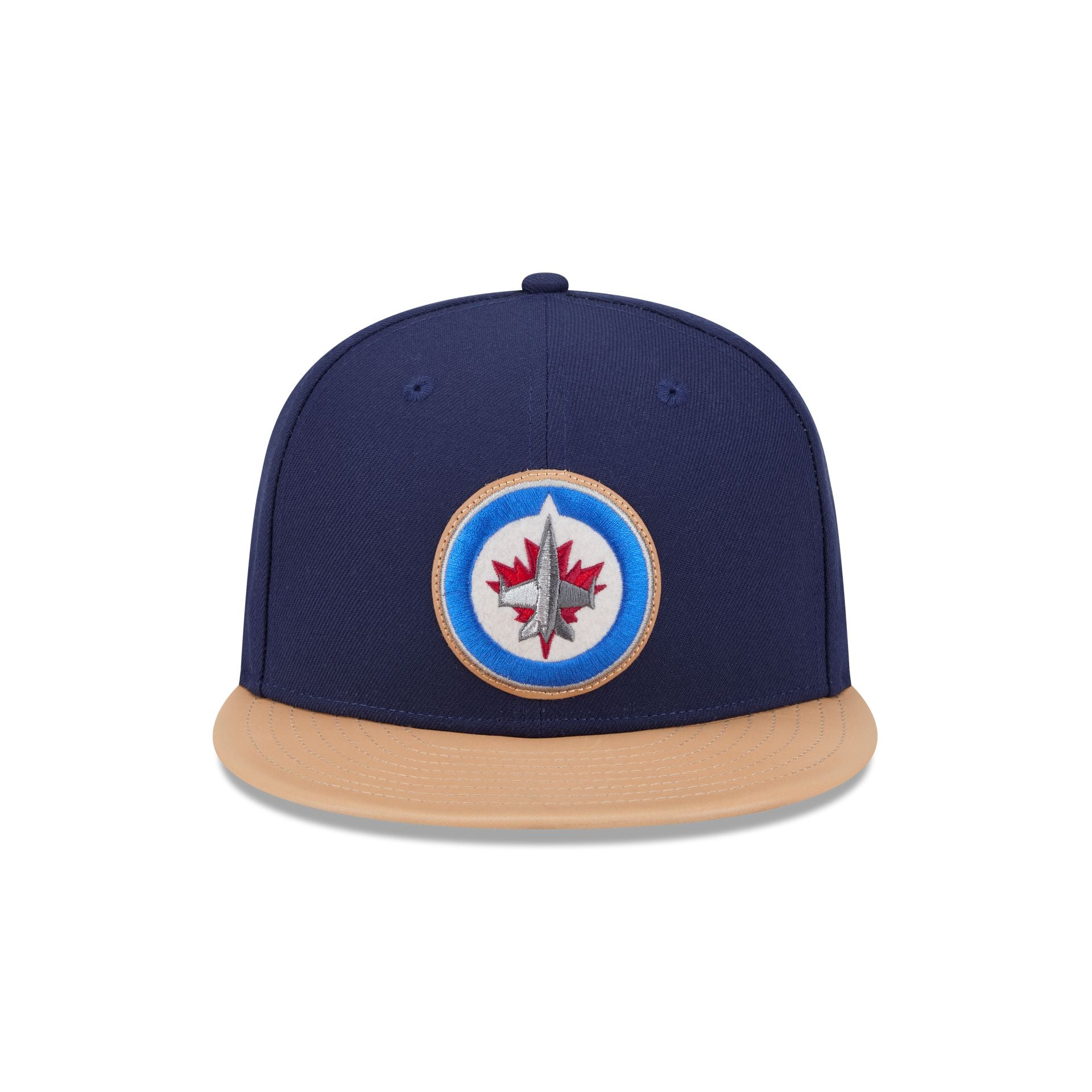 Winnipeg Jets Leather Visor 59FIFTY Fitted Hat