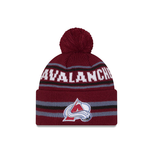 Colorado Avalanche Classic Pom Knit Hat - New Era Cap