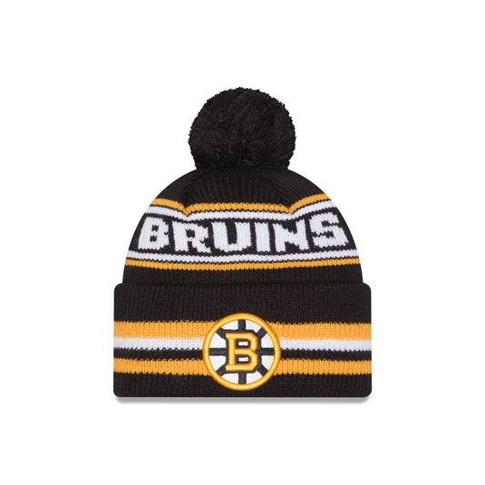 Boston Bruins Classic Pom Knit Hat - New Era Cap