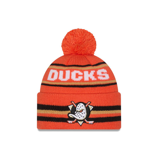 Anaheim Ducks Classic Pom Knit Hat - New Era Cap
