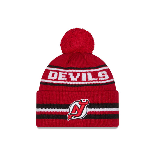 New Jersey Devils Classic Pom Knit Hat - New Era Cap