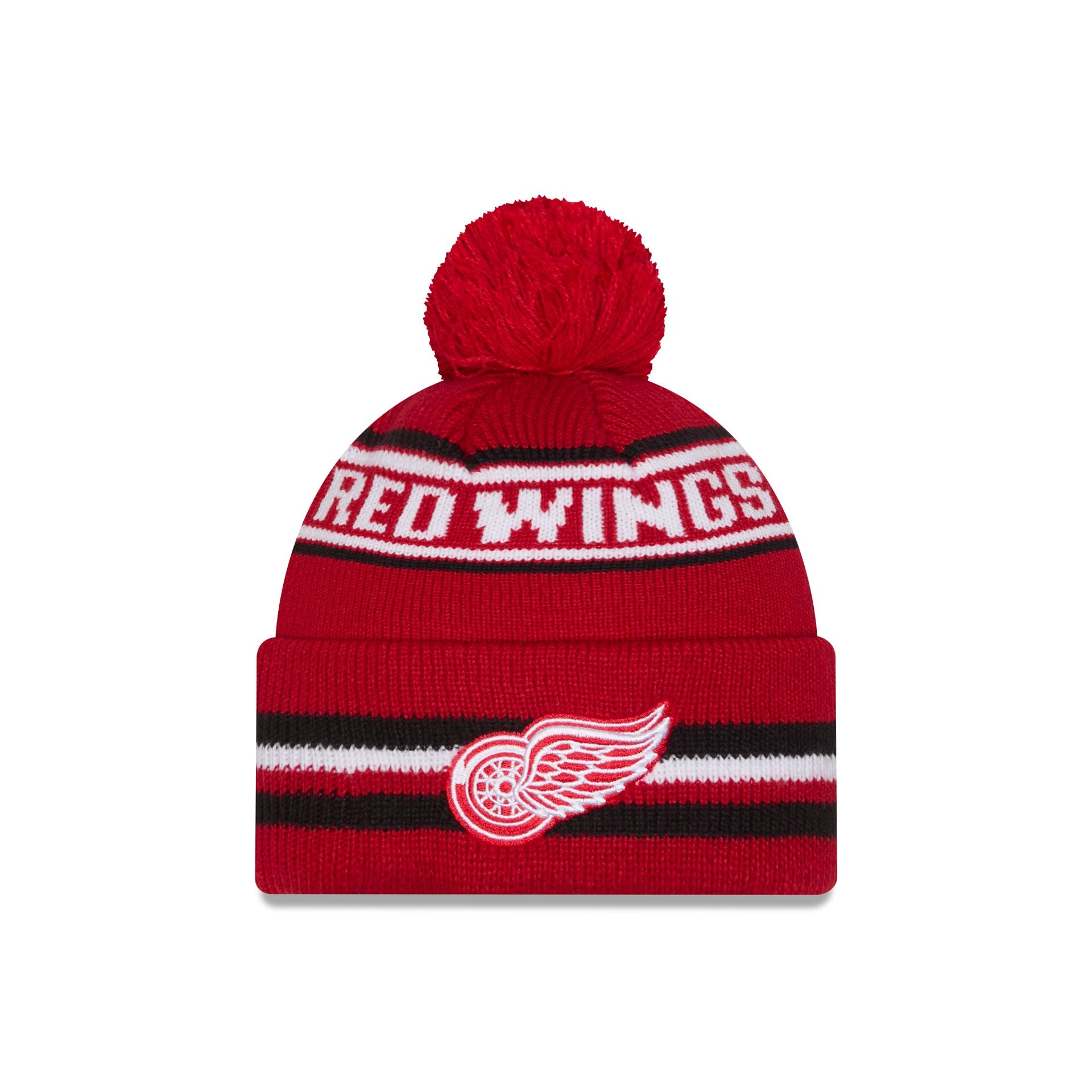 Detroit Red Wings Classic Pom Knit Hat