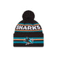 San Jose Sharks Classic Pom Knit Hat
