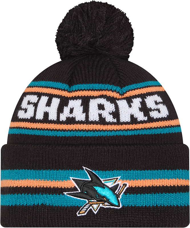 San Jose Sharks Classic Pom Knit Hat