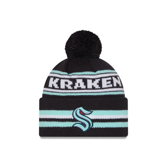 Seattle Kraken Classic Pom Knit Hat - New Era Cap