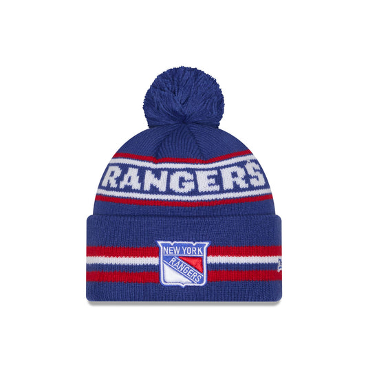 New York Rangers Classic Pom Knit Hat - New Era Cap