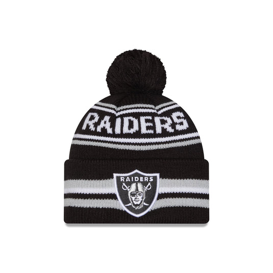 Las Vegas Raiders Classic Pom Knit Hat - New Era Cap