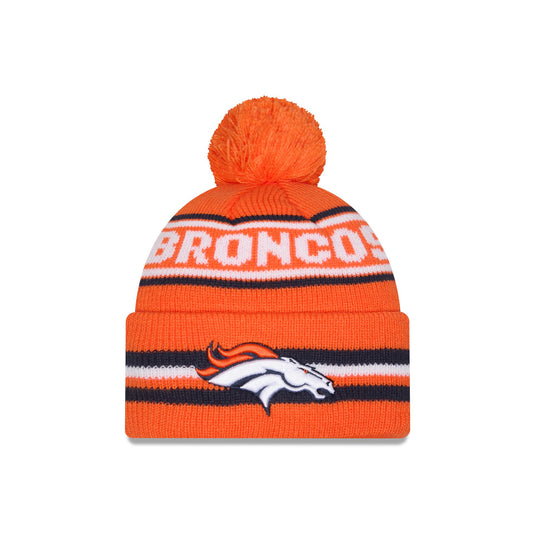 Denver Broncos Classic Pom Knit Hat - New Era Cap