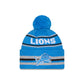 Detroit Lions Classic Pom Knit Hat