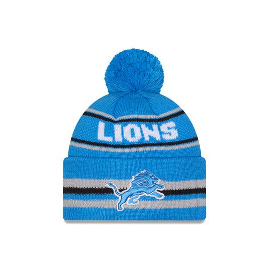 Detroit Lions Classic Pom Knit Hat - New Era Cap