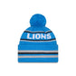 Detroit Lions Classic Pom Knit Hat