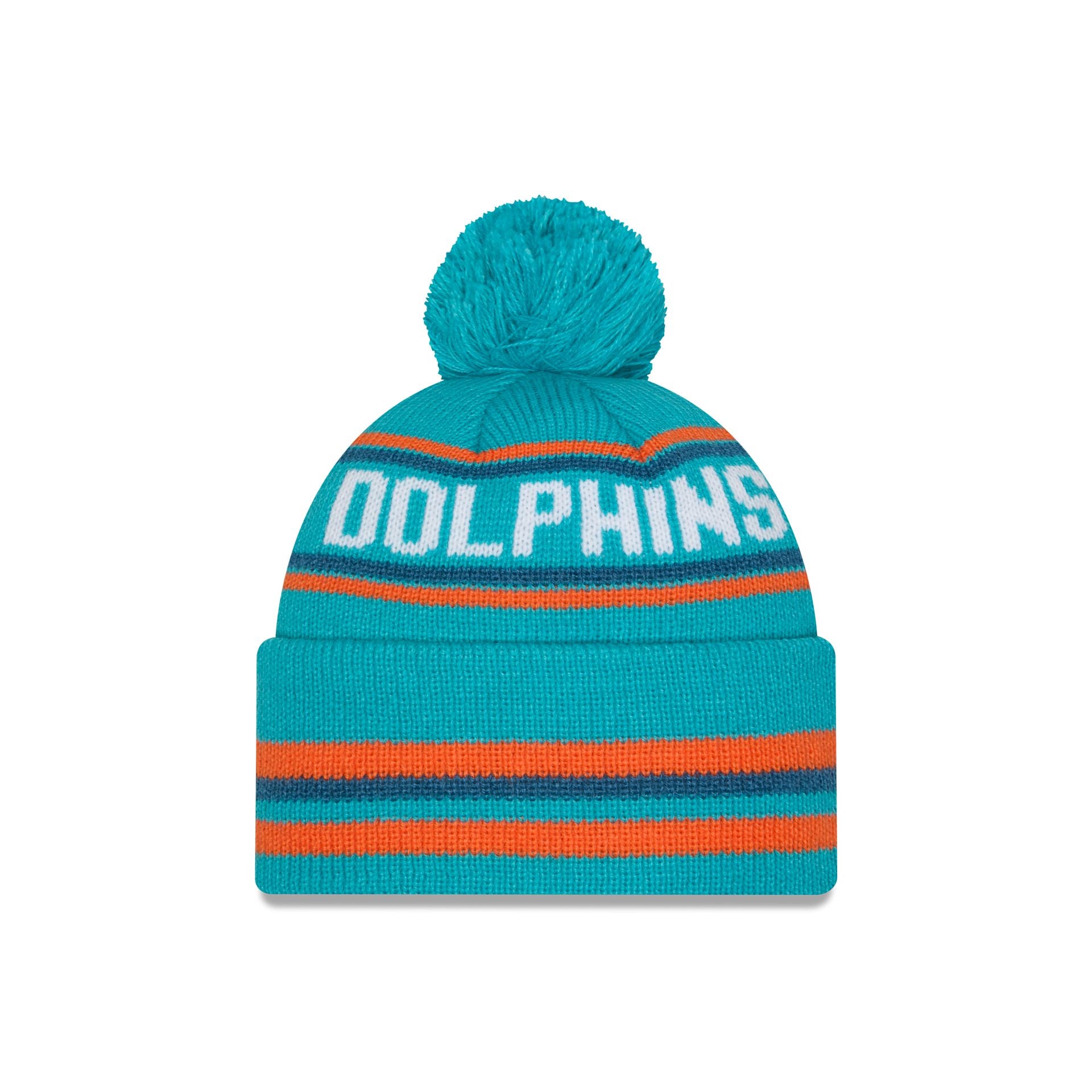 Miami Dolphins Classic Pom Knit Hat
