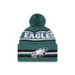 Philadelphia Eagles Classic Pom Knit Hat