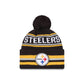 Pittsburgh Steelers Classic Pom Knit Hat