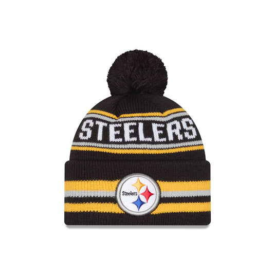 Pittsburgh Steelers Classic Pom Knit Hat - New Era Cap