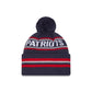 New England Patriots Classic Pom Knit Hat