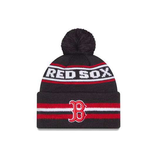 Boston Red Sox Classic Pom Knit Hat - New Era Cap