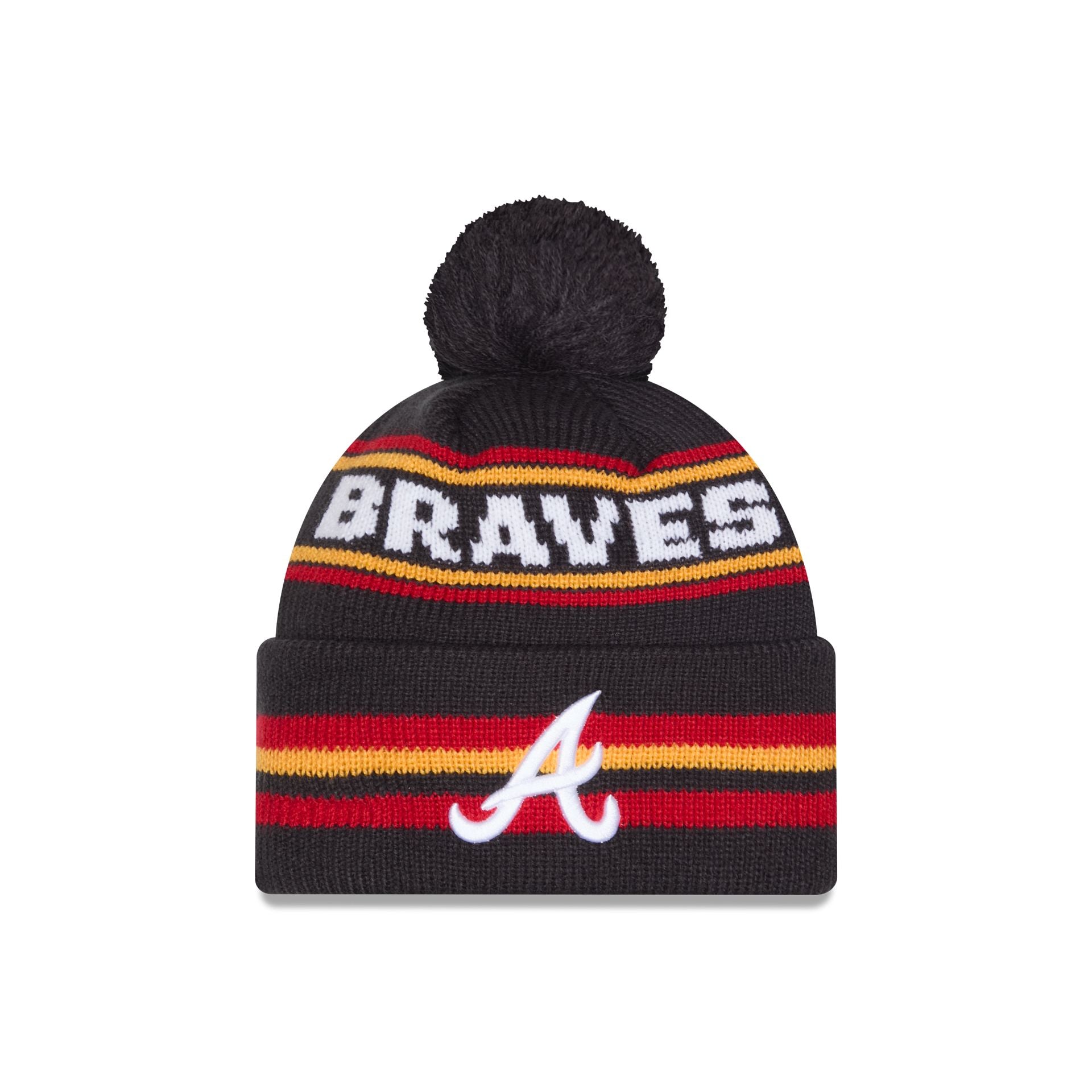 Atlanta Braves Classic Pom Knit Hat