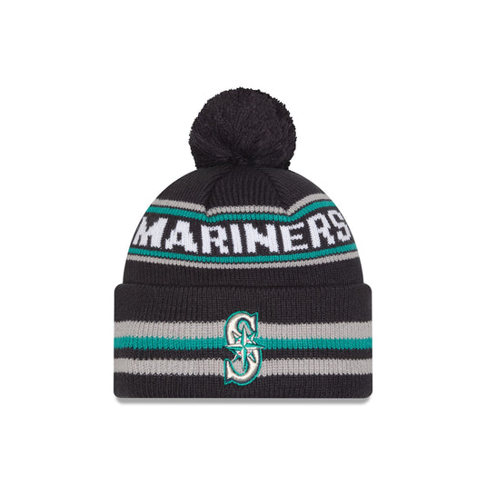 Seattle Mariners Classic Pom Knit Hat - New Era Cap