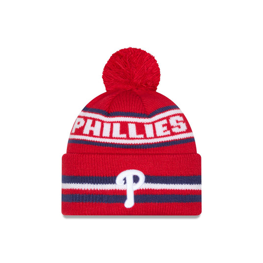 Philadelphia Phillies Classic Pom Knit Hat - New Era Cap