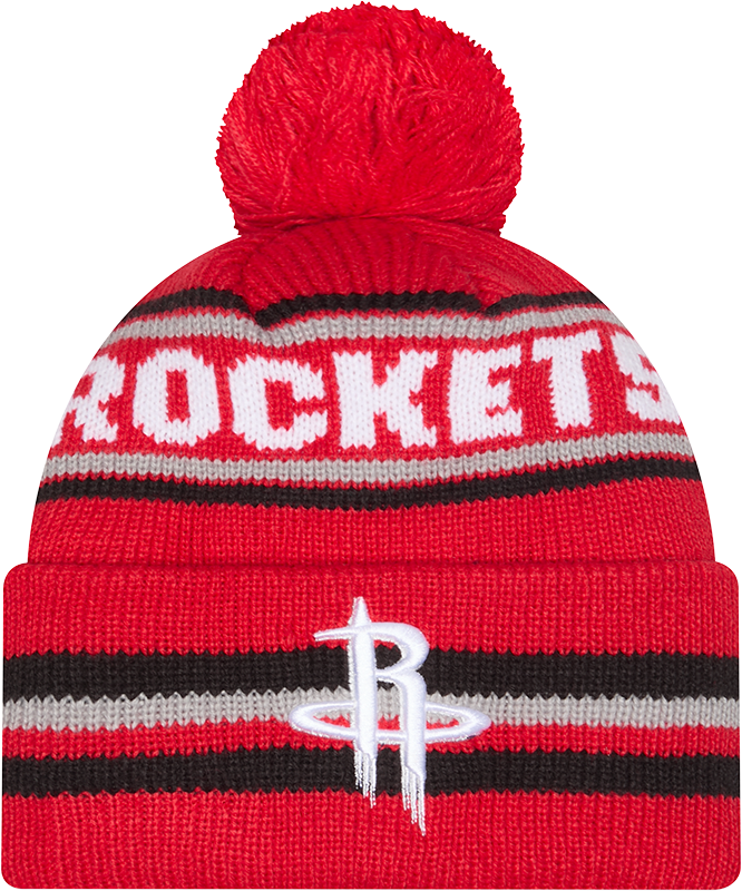 Houston Rockets Classic Pom Knit Hat