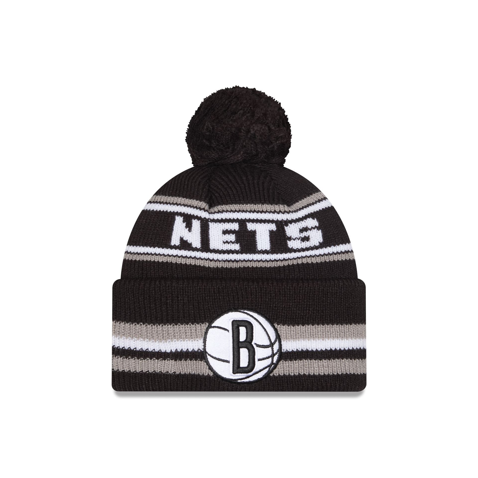 Brooklyn Nets Classic Pom Knit Hat